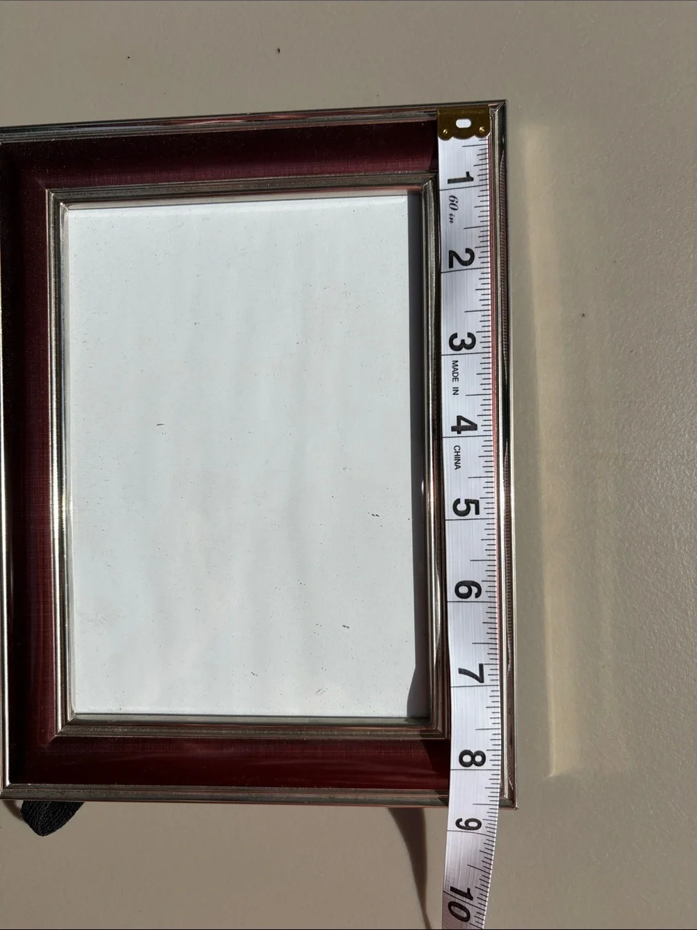 Fetco Burgundy Frame with Silver Trim